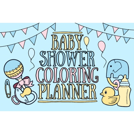 Baby Shower Coloring Planner
