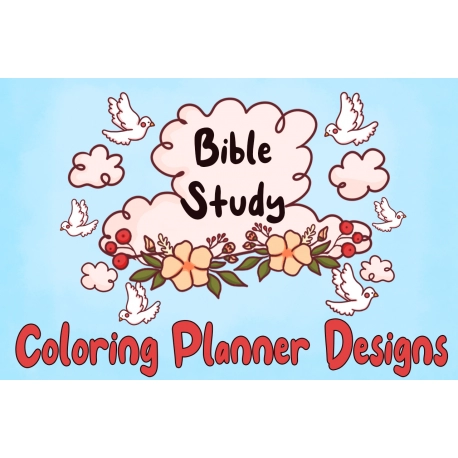 Colorful Bible Study Coloring Planner