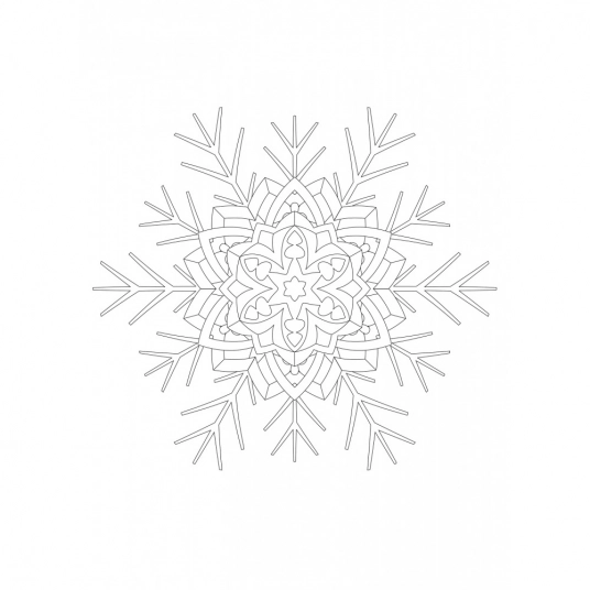 3 Complimentary Snowflake Mandalas