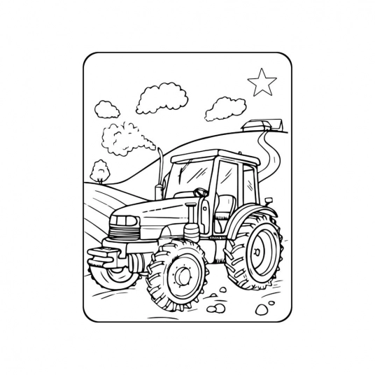 Truck Colouring Pages for Kids Vol- 2