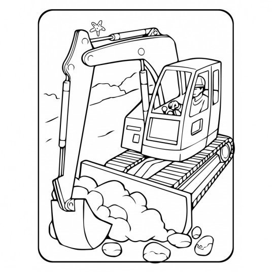 Truck Colouring Pages for Kids Vol- 3