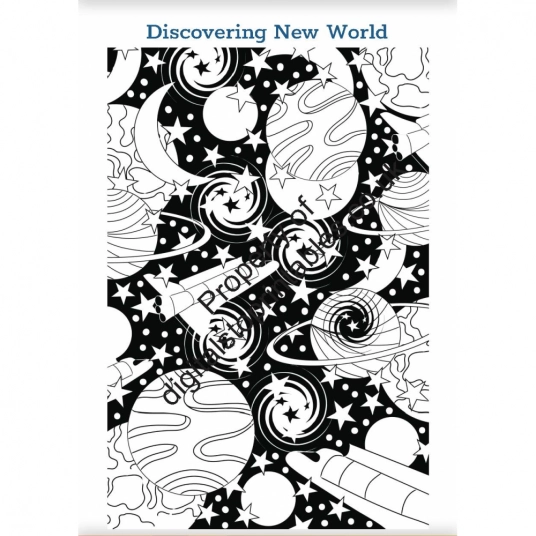 Universe colouring pages