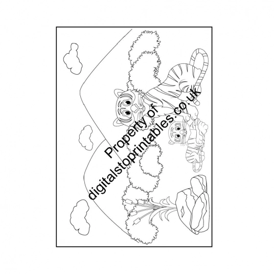 Cute Animals Colouring Pages