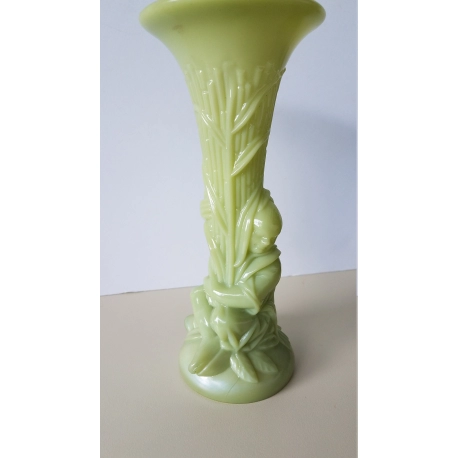 Rare Portieux Chinoiserie Vase in Rare Color