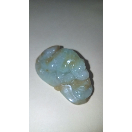 Two Color Jade Pendant of frog