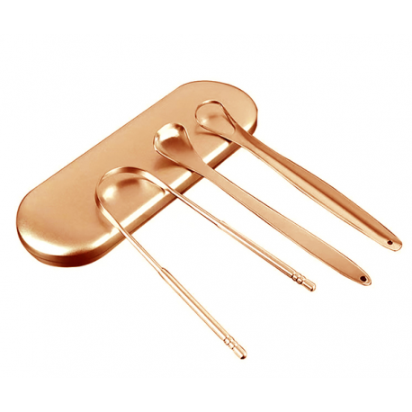 3-Piece Tongue Scraper With Travel Case