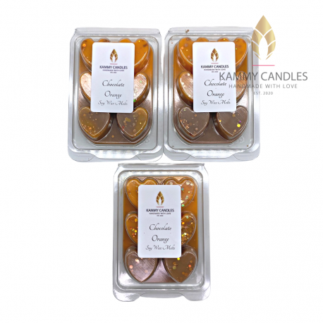 Chocolate Orange Scented Soy Wax Melts (3pcs)