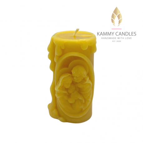 Holy Family Religious Beeswax Pillar Candle