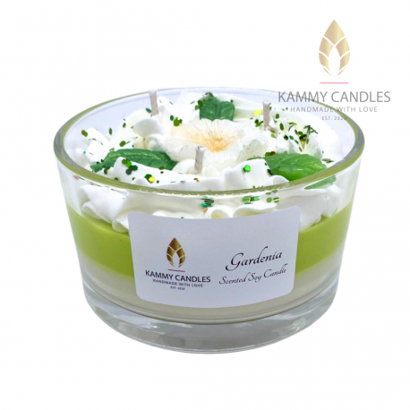 White Gardenia 3-wick Scented Soy Candle