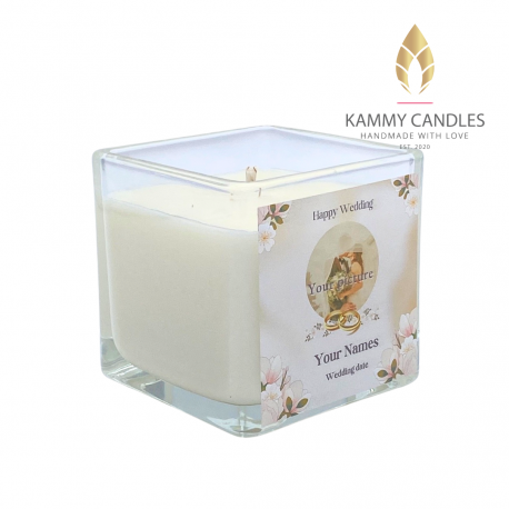 Personalised Wedding Soy Candle