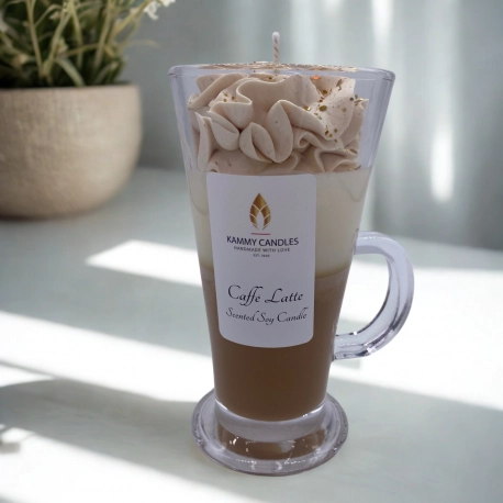 Caffe Latte Scented Handmade Candle