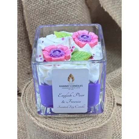 English Pear & Freesia Scented Candle