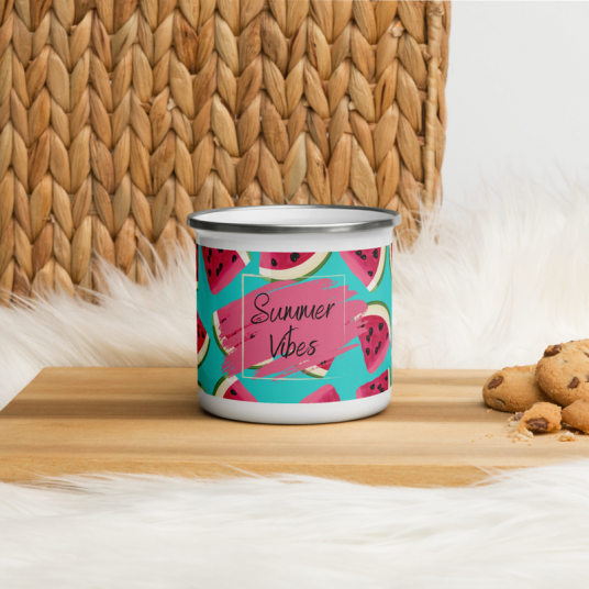 Summer Vibes Enamel Mug