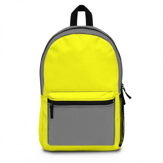 Sunny Yellow and Gray Backpack