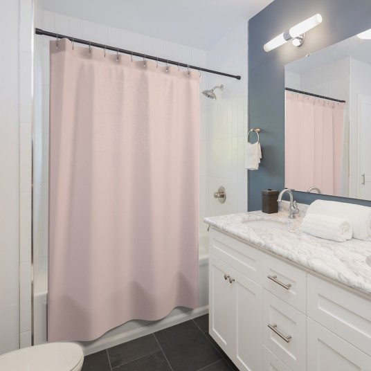 Misty Rose Shower Curtains