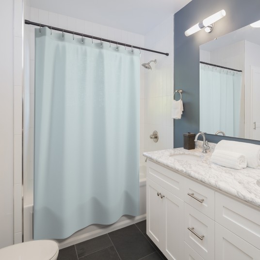 Light Cyan Shower Curtains