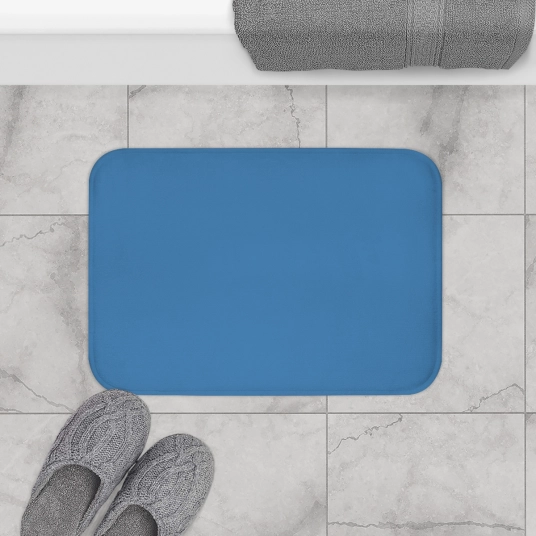 Steel Blue Bath Mat