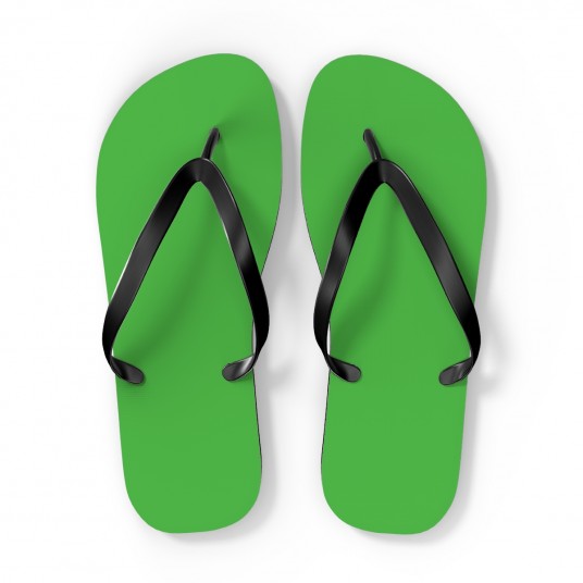 Lime Green flip flops