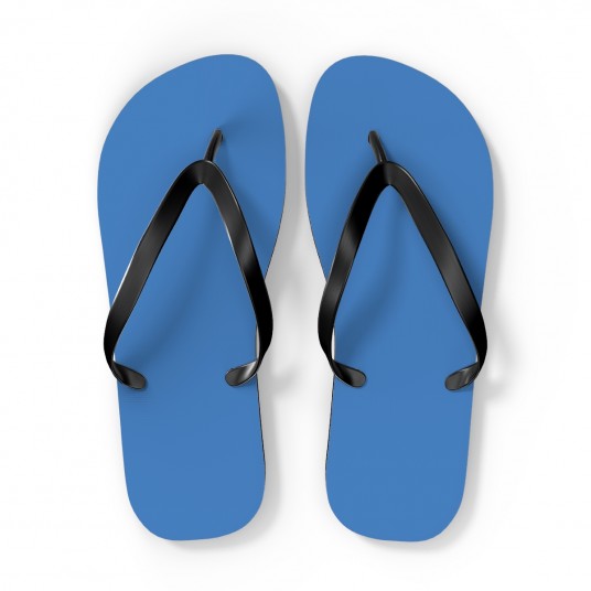 Dodger Blue flip flops