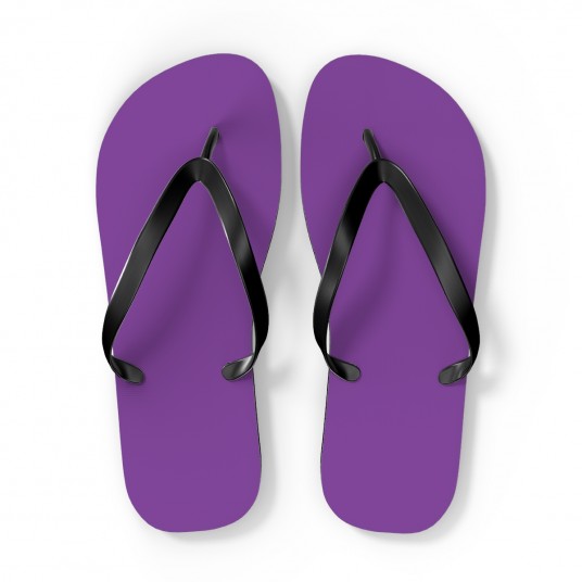 Dark Orchid flip flops