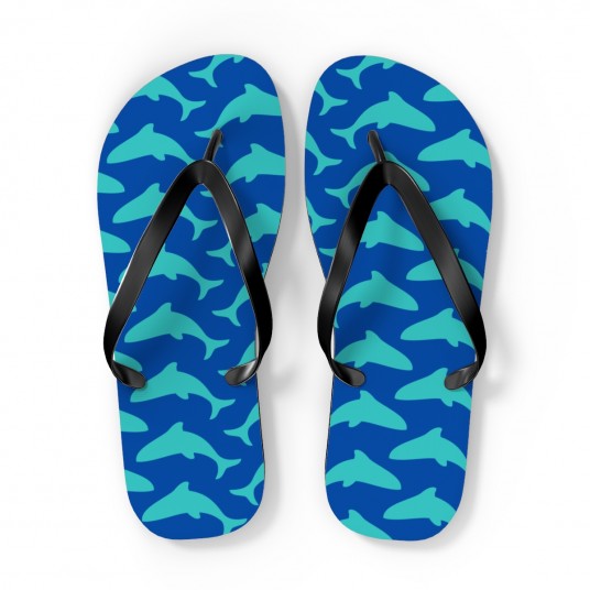 Shark flip flops