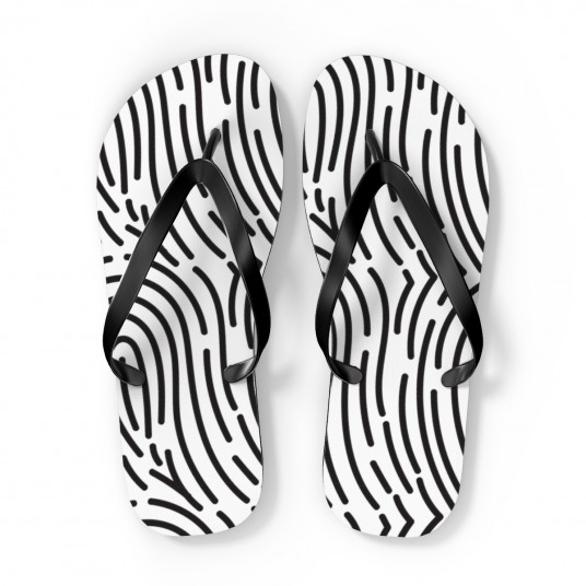 Doodle flip flops