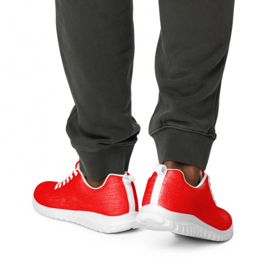 Energetic Red Men’s athletic shoes