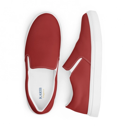 Casual Brown Men’s slip-on canvas shoes