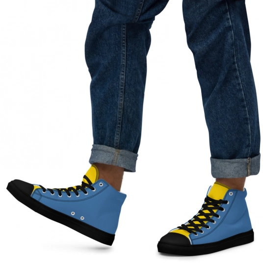 Moon Suave Men’s high top canvas shoes