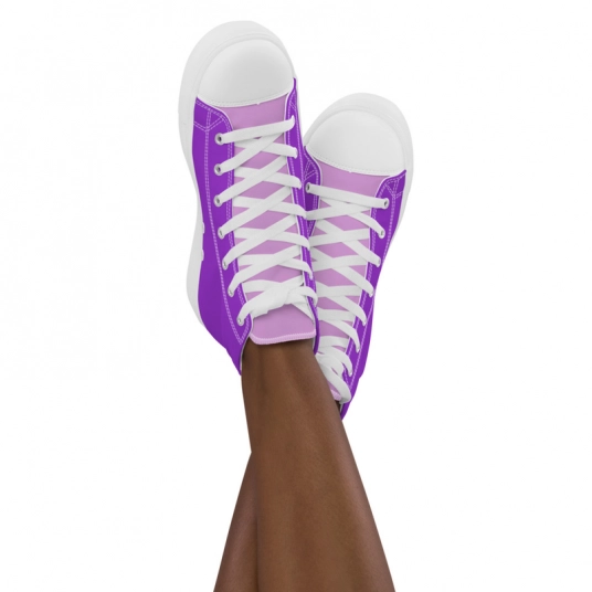 Island Orchid Women’s high top canvas shoes