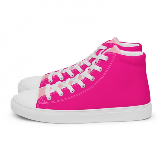Tropical Sunset Women’s high top canvas shoes
