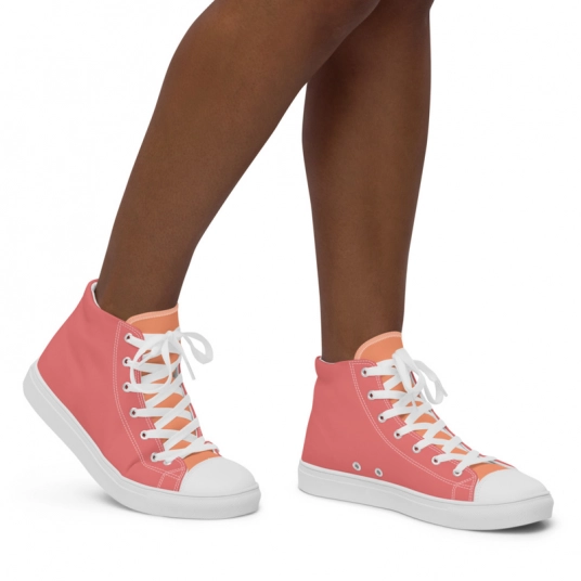 Sandy Beach Women’s high top canvas shoes