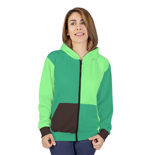 Mint Chocolate Zip Hoodie