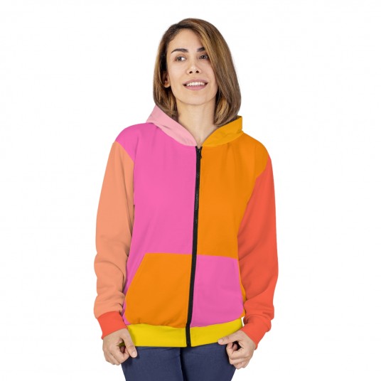Sunset Ombre Zip Hoodie