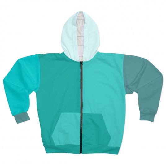 Ocean Breeze Zip Hoodie  AOP 