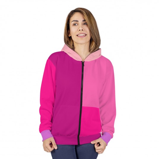 Berry Burst Zip Hoodie
