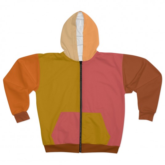 Autumn Vibes Zip Hoodie  AOP 