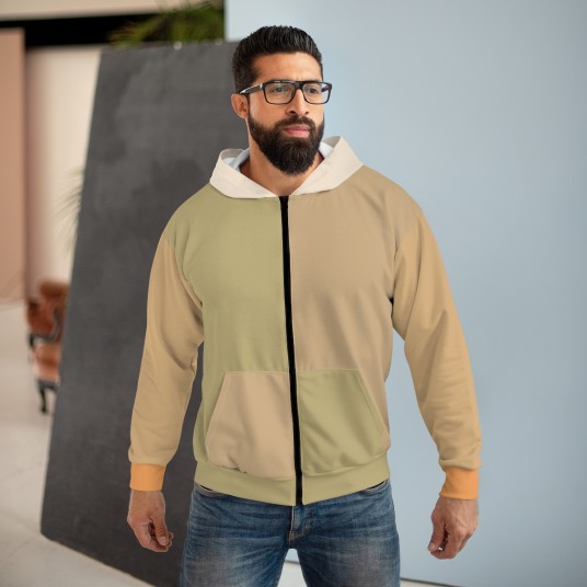 Desert Storm Zip Hoodie  AOP