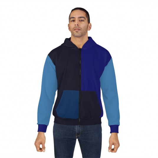 Tech Noir Zip Hoodie  AOP