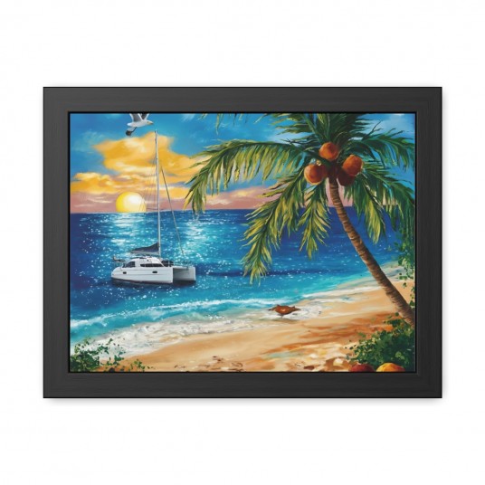 Sunset Paradise Framed Poster