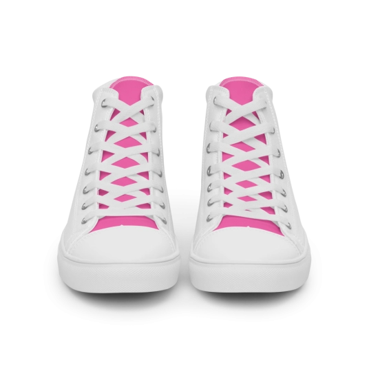 Pink Paradise Women’s high top canvas shoes