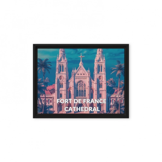 Fort-de France Catheral Framed canvas