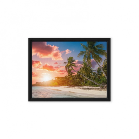 Sunset Paradise Framed canvas