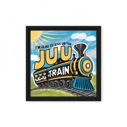 Juju Train Framed canvas