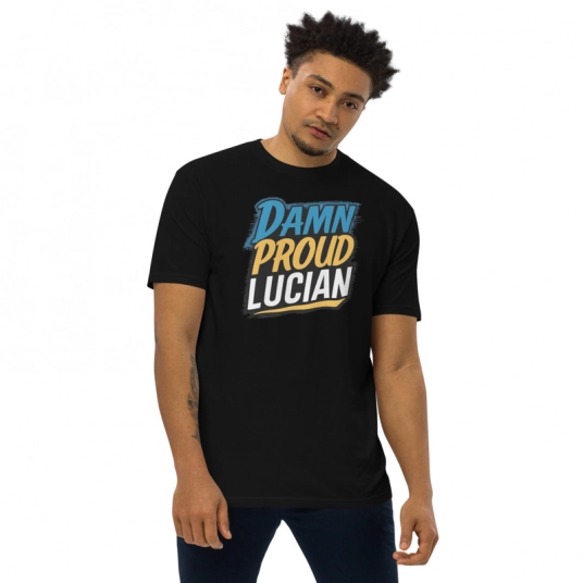 Damn Proud Lucian Men’s premium heavyweight tee