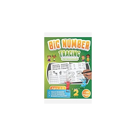 Big Number Tracing Book for Preschoolers