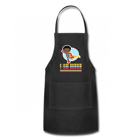 I am Super Black african american boy Adjustable Apron