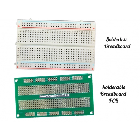 Solderless Breadboard And Solderable Breadboard PCB