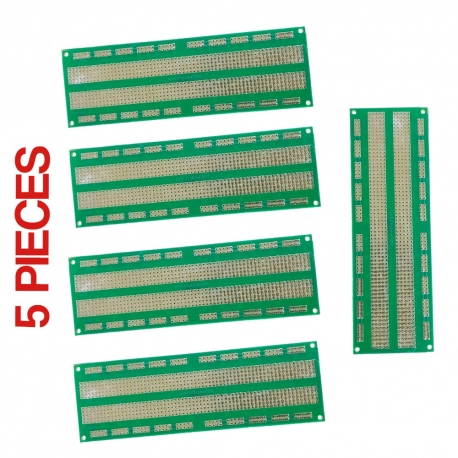 5 Pieces Solderable 830 Point Breadboard PCB