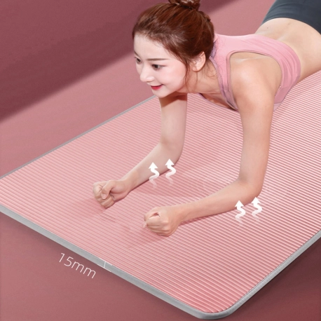 15mm Yoga Mat Carpet  Non slip Sports Tear Resistant NBR Fitness Mats Sports Gym Pilates Pads With Yoga Bag & Strap  XA111Y|Yoga